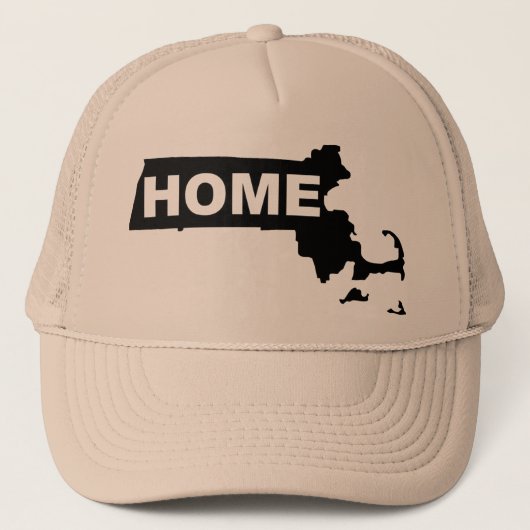 Casquette de baseball Massachusetts, maison loin d (Devant)