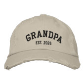Casquette de baseball moderne brodée avec texte pe (Devant)