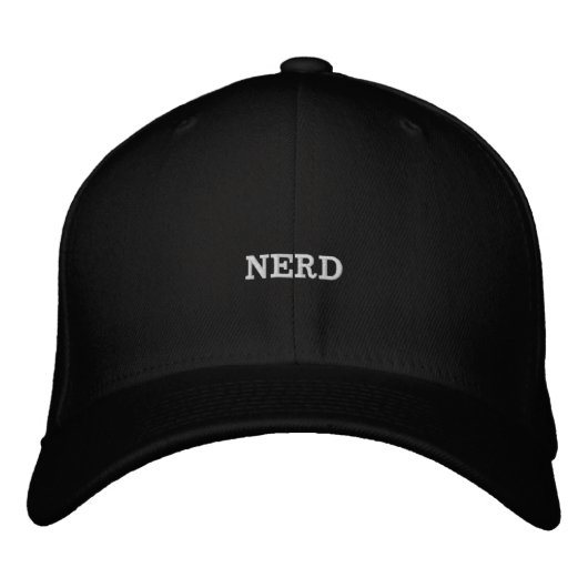 Casquette de baseball nerd brodé (Devant)