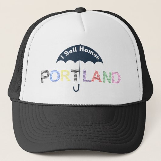 Casquette de baseball noire pour maisons de biens (Devant)