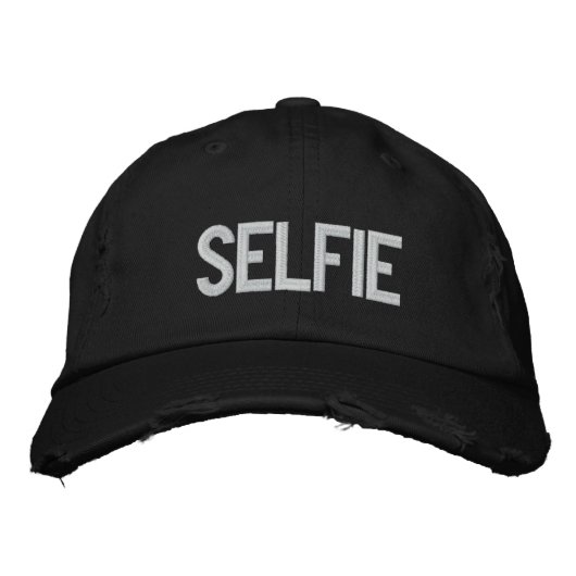 Casquette de baseball personnalisé-SELFIE (Devant)