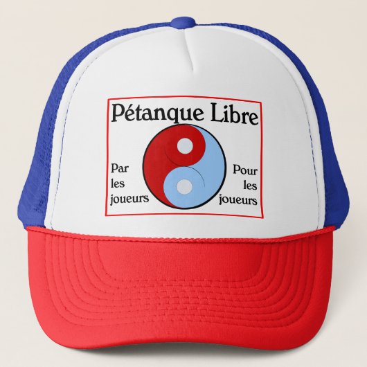 casquette de baseball pétanque libre (Devant)