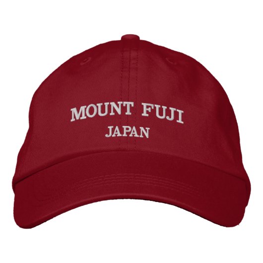 Casquette de baseball réglable du mont Fuji (Devant)