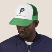Casquette de baseball vert de PMT (En situation)