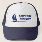 Casquette de bateau à voile avec texte personnalis (Devant)