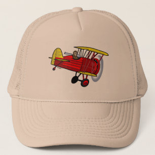 Casquette de biplan -- rouge