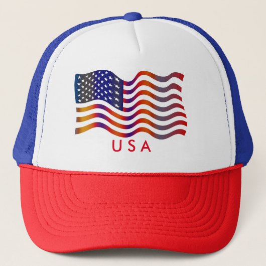 Casquette de boule de drapeau américain (Devant)