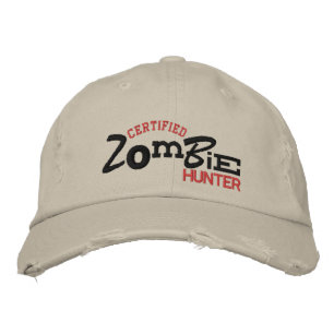 Casquette de broderie certifié ZOMBIE Hunter Hallo