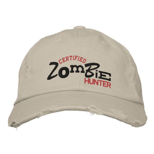 Casquette de broderie certifié ZOMBIE Hunter Hallo (Devant)