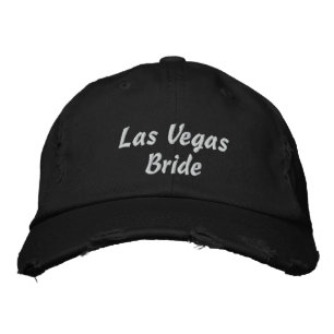 Casquette de broderie de la mariée de Las Vegas
