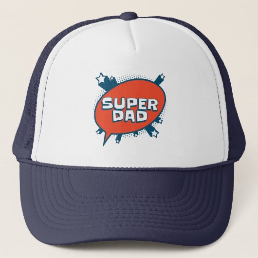 Casquette de bulle comique Super Papa (Devant)