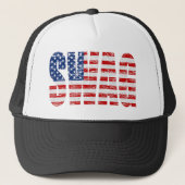 Casquette de BUTIN de drapeau des USA (affligé) (Devant)