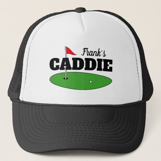 Casquette de caddie de golf personnalisé avec nom (Devant)