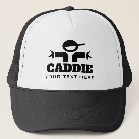 Casquette de caddie de golf personnalisé avec nom (Devant)