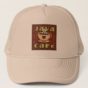 Casquette de café d'art de mot d'amusement de café