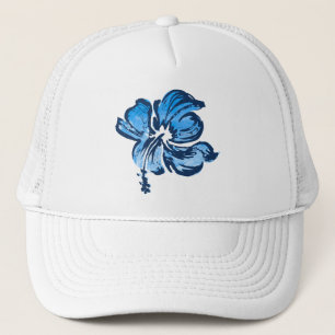 Casquette de camion d'aquarelle Hibiscus