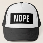 Casquette de camion Nope (Devant)