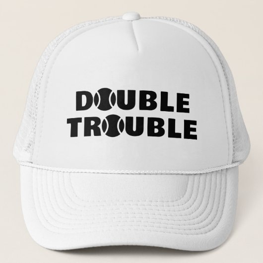 CASQUETTE de camionnette de tennis DOUBLE TROUBLE  (Devant)