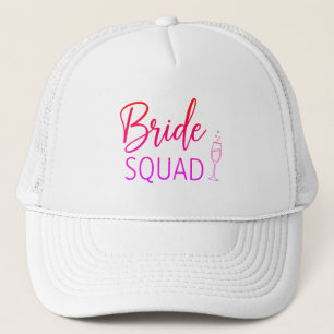 Casquette de camionneur à dégradé rose pour la tea