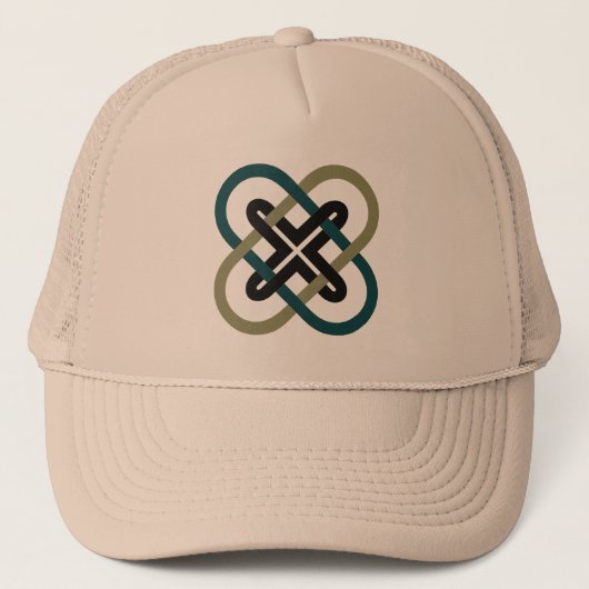 Casquette de camionneur à entrelacs X (Devant)