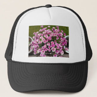 Casquette de camionneur à fleurs rose Bloom