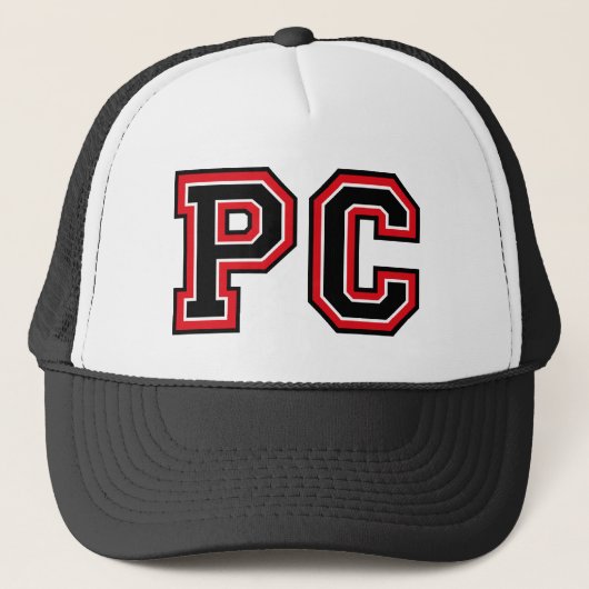 Casquette de camionneur à monogramme « PC » (Devant)