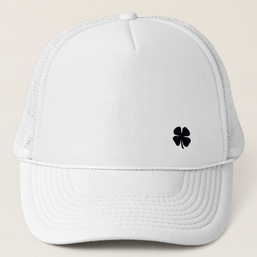 Casquette de camionneur à mousse blanche Black Clo (Devant)