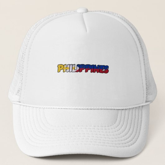 Casquette de camionneur à typographie du drapeau d (Devant)