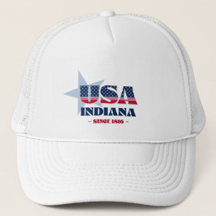 Casquette de camionneur à typographie patriotique