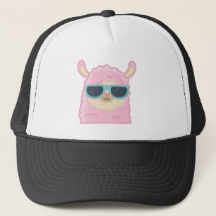 Casquette de camionneur à visage de lama mignon av