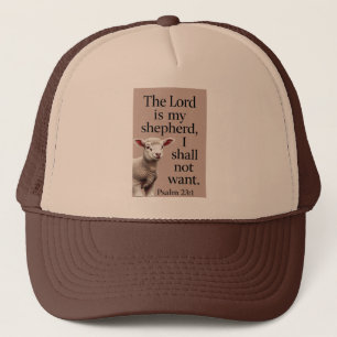 Casquette de camionneur agneau chrétien Psaume 23: