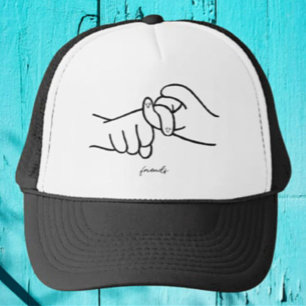 Casquette de camionneur ASL Friends – Style langue
