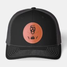 Casquette de camionneur avec patch en cuir représe
