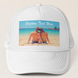 Casquette de camionneur avec photo personnalisée e