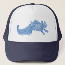 Casquette de camionneur Axolotl - BLEU