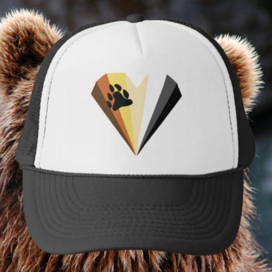 Casquette de camionneur Bear Heart Pride