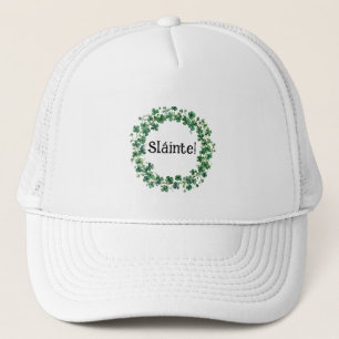 Casquette de camionneur blanche Irish Blessing – C