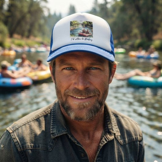 Casquette de camionneur bleue d'aventure de flotta