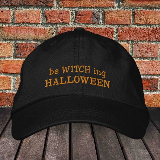 Casquette de camionneur brodée beWITCHing Hallowee
