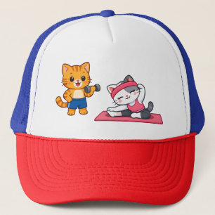 Casquette de camionneur Chat de gym