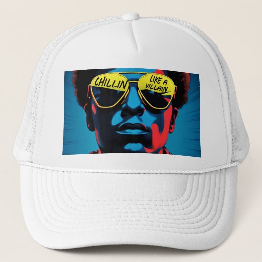 Casquette de camionneur comme un méchant (Devant)