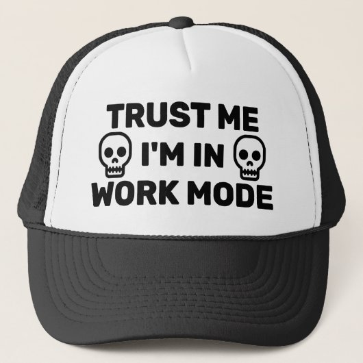 Casquette de camionneur « Crois-moi - Je suis en m (Devant)