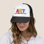 Casquette de camionneur d'art (En situation)