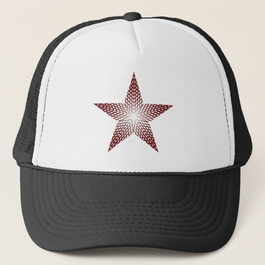 Casquette de camionneur de baseball Red Star (Devant)
