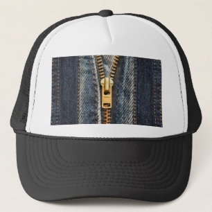 Casquette de camionneur de blues-jean de denim