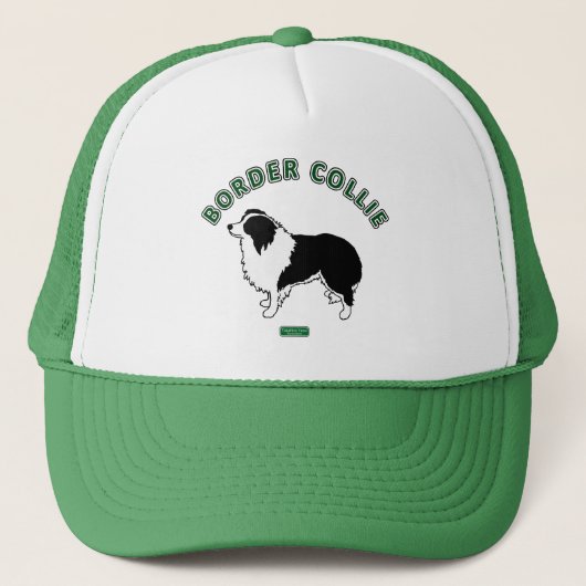 Casquette de camionneur de border collie (Devant)