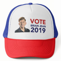 Casquette de camionneur de Brian Jean de vote