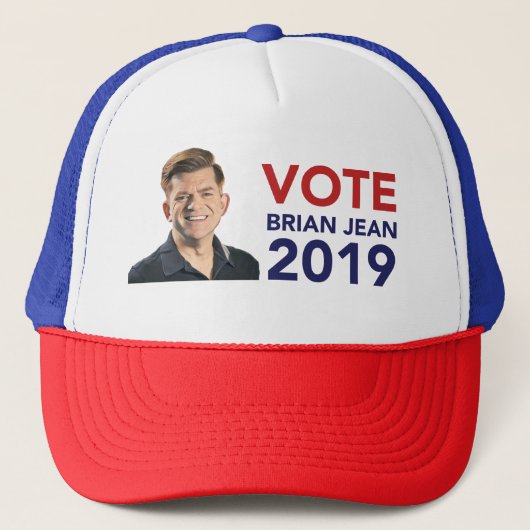 Casquette de camionneur de Brian Jean de vote (Devant)