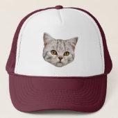 Casquette de camionneur de chat (Devant)