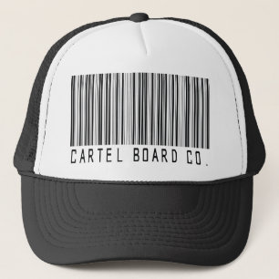 casquette de camionneur de code barres de cartel
